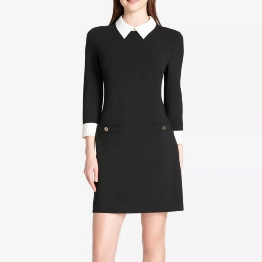 TOMMY HILFIGER- Collared & Cuffed Dress